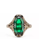 Smaragd Originales Vintage-Roségold aus 14 Karat Ring Vintage vrc082r